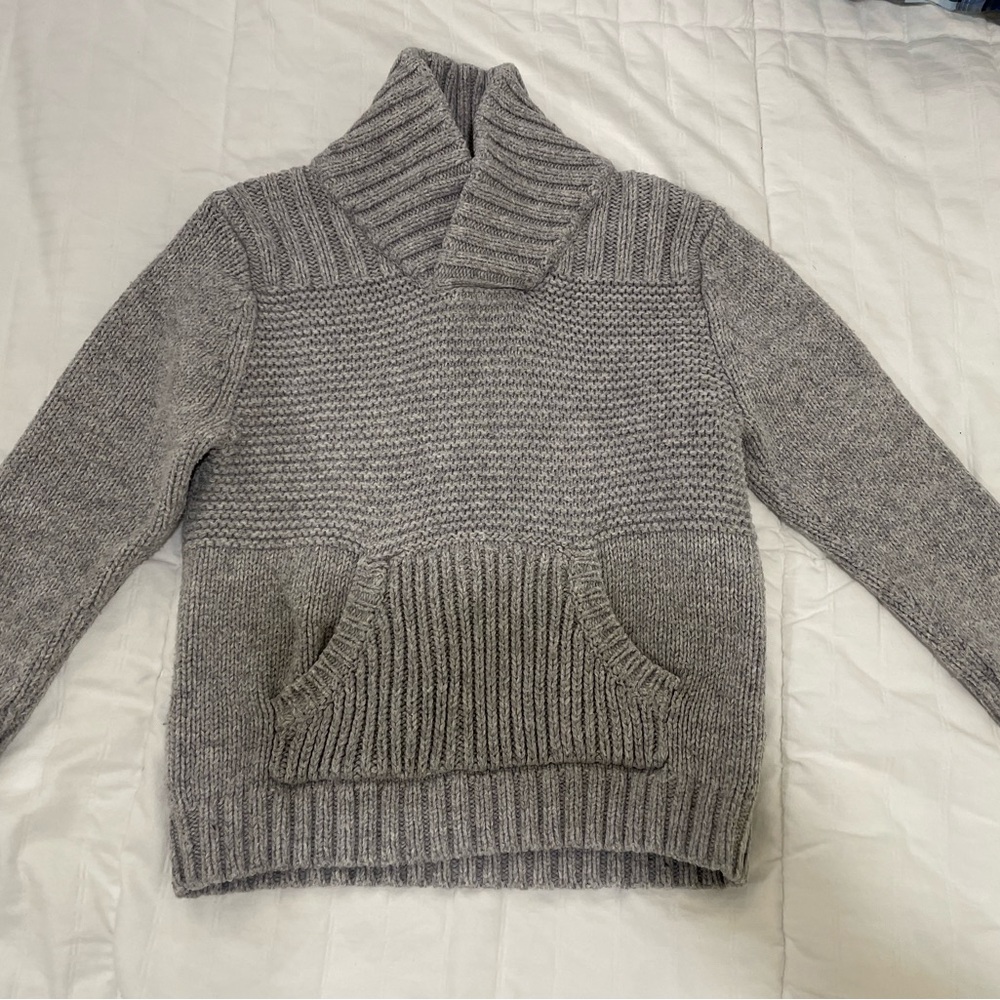 Cat & Jack Heather Gray Turtleneck Sweater - Picture 2 of 4